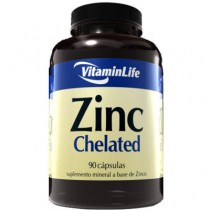 Zinc Chelated 90 Cápsulas - VitaminLife 